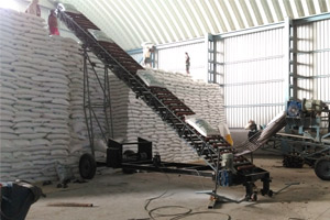 Silo Bag Stitching Conveyors / Slat Conveyors